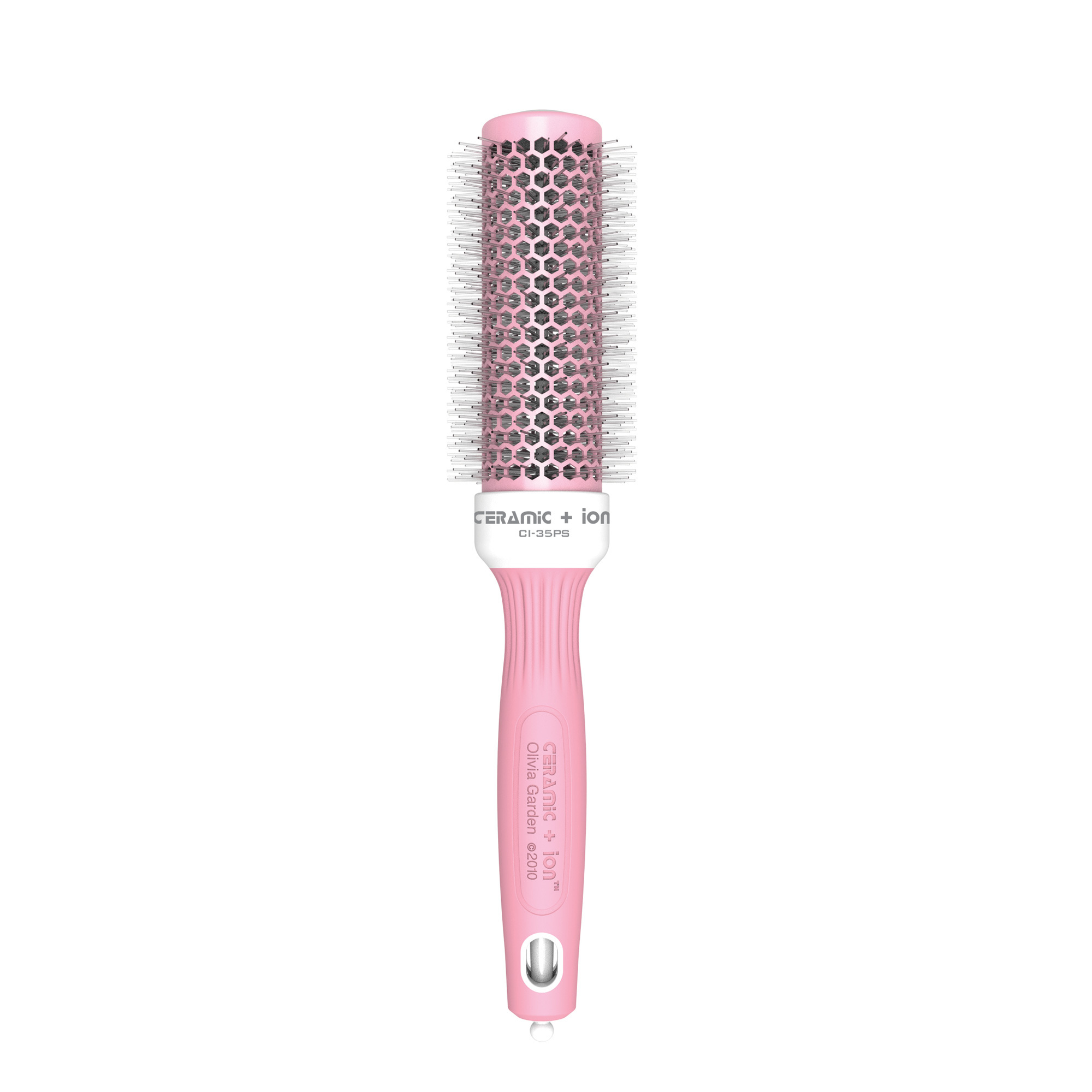 Olivia Garden Pastels Collection: Ceramic + Ion Thermal Round Brush 1-3/8"